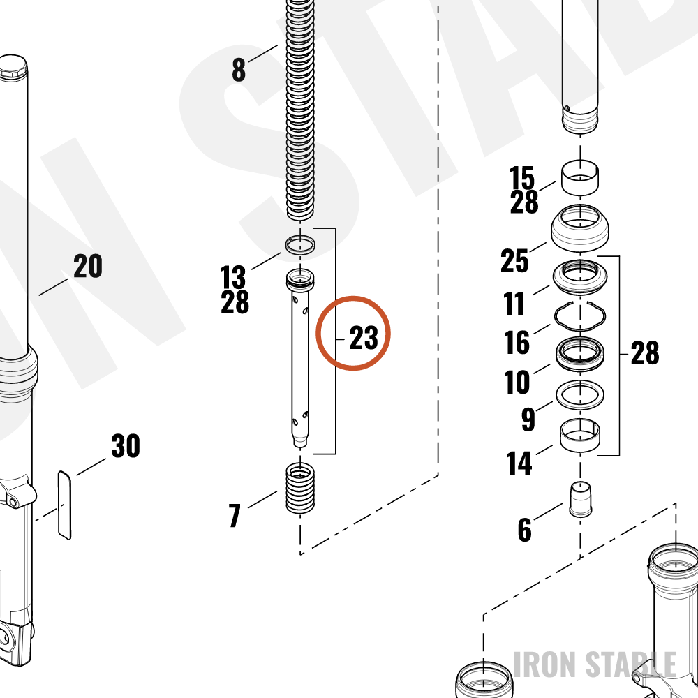 Harley-Davidson Pipe, Comp Bottom