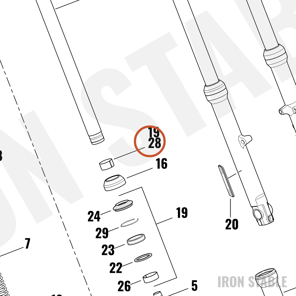 Harley-Davidson Bushing, Plain, Fork, Slide