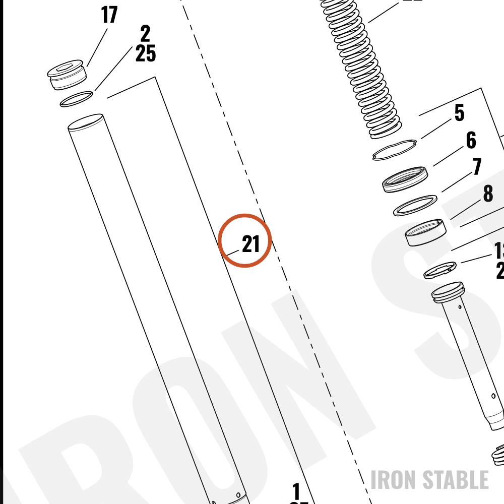 Harley-Davidson Fork Pipe, Assembly