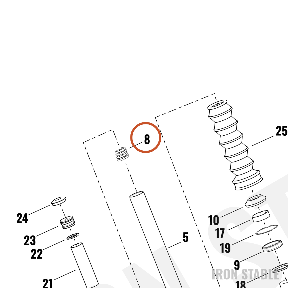 Harley-Davidson Spring, Fr Tlscp Fork, X