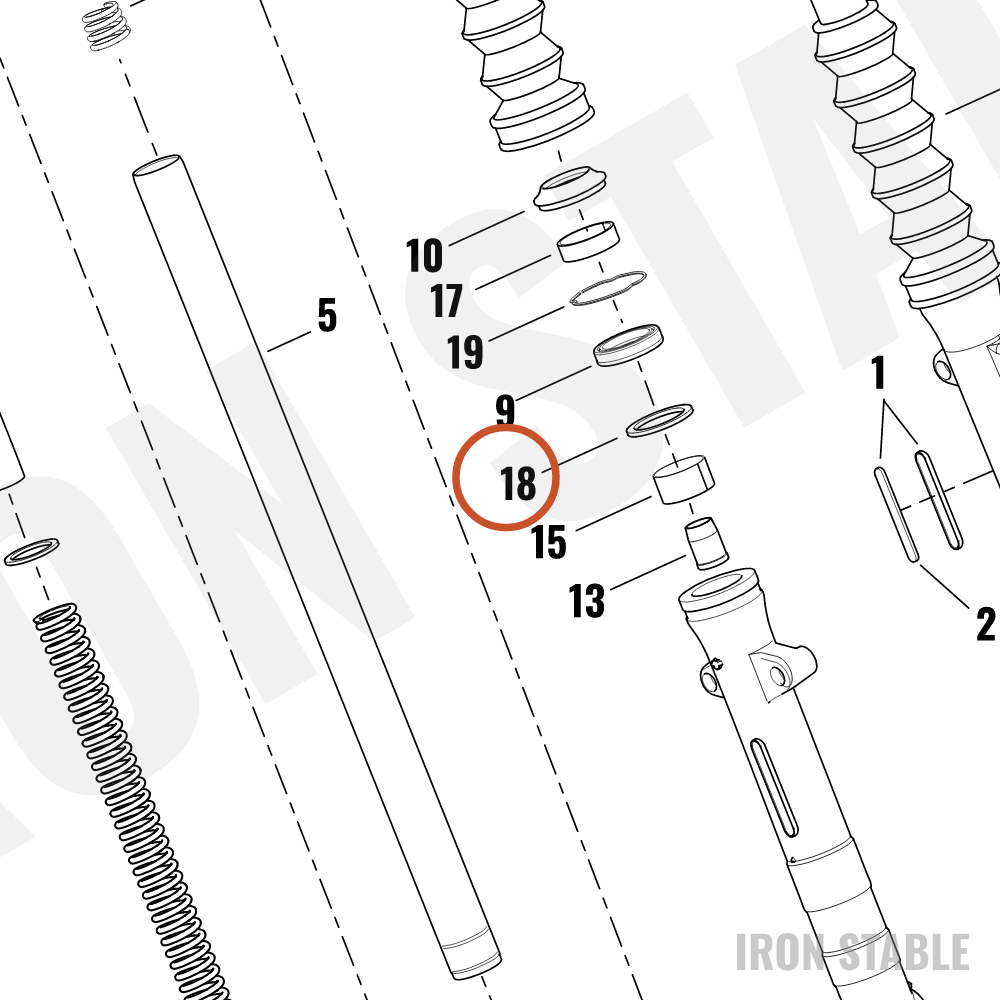 Harley-Davidson Washer, Seal, Fork