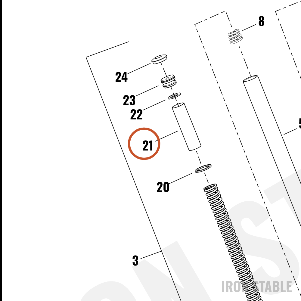 Harley-Davidson Fr Tlscp Fork Sub-Component, X