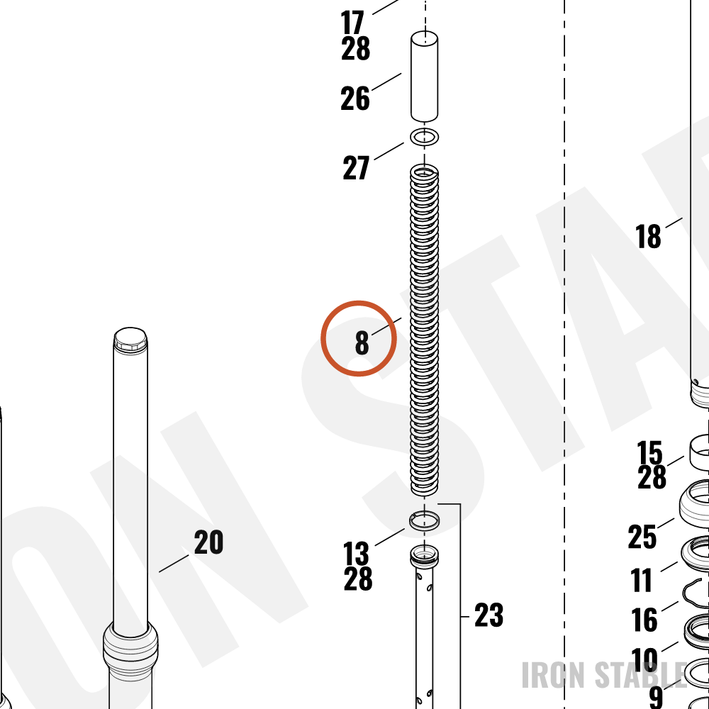 Harley-Davidson Fork Spring