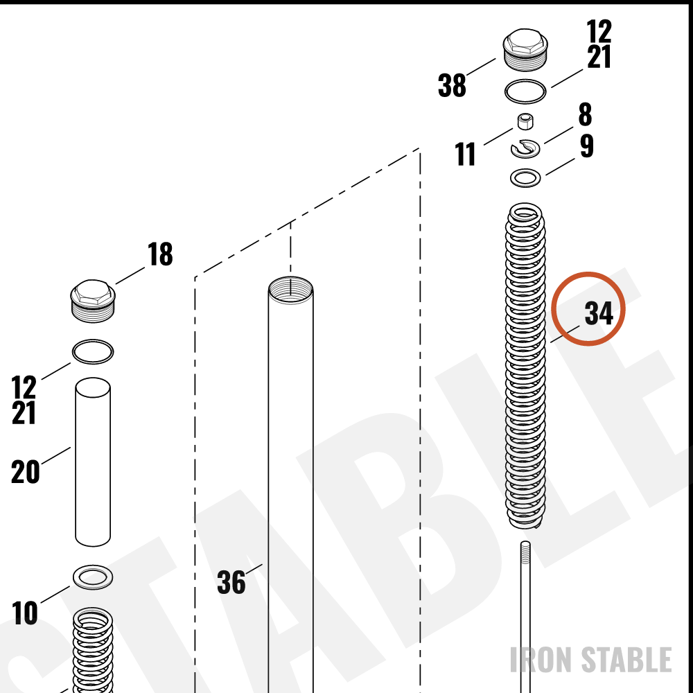 Harley-Davidson Fork Spring