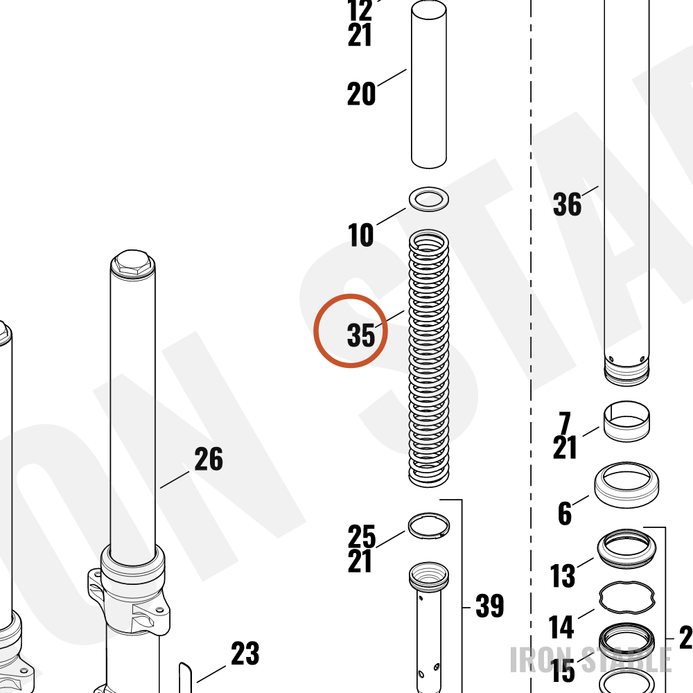 Harley-Davidson Fork Spring