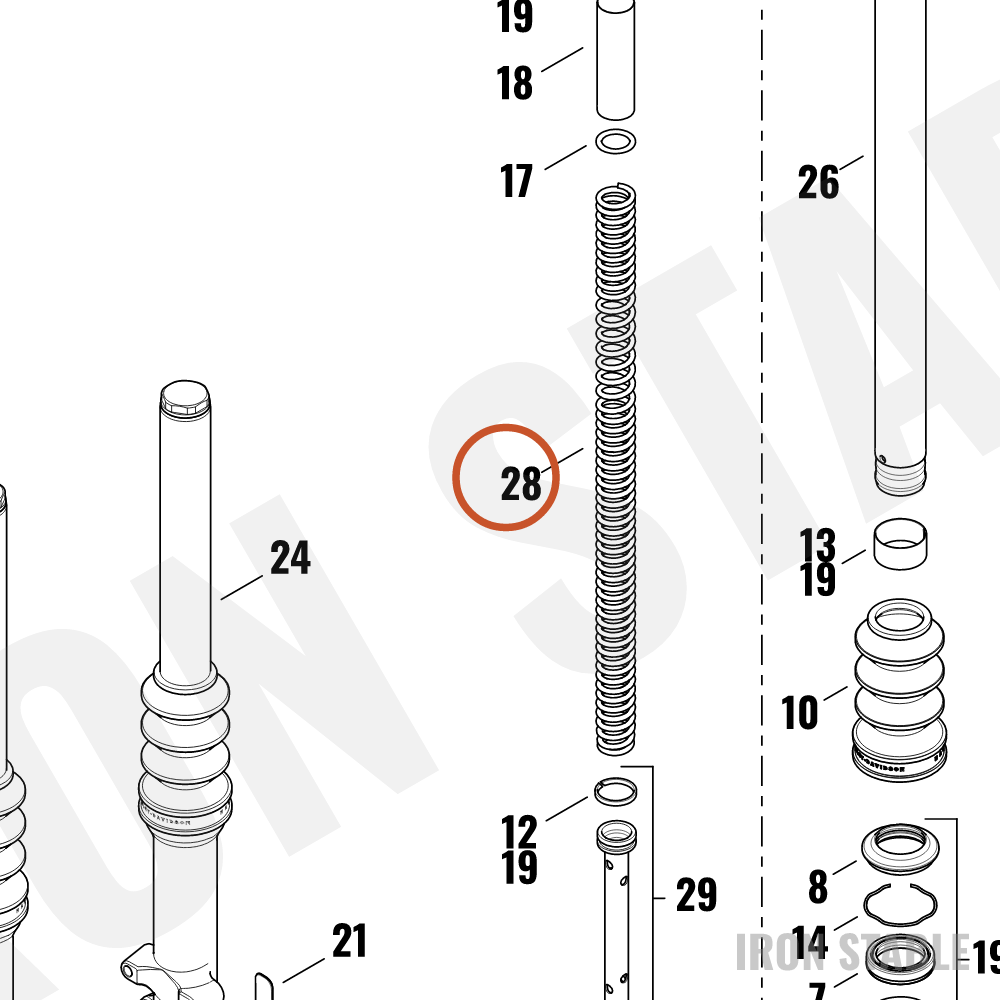 Harley-Davidson Fork Spring
