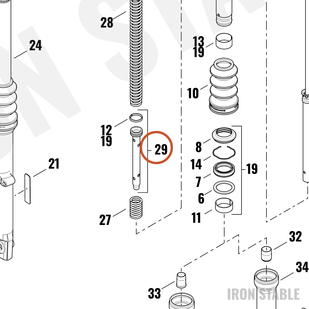 Harley-Davidson Pipe Comp, Bottom
