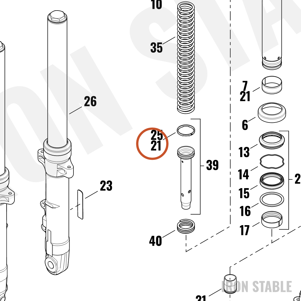 Harley-Davidson Kit-Fork Rebuild, Xl1200x
