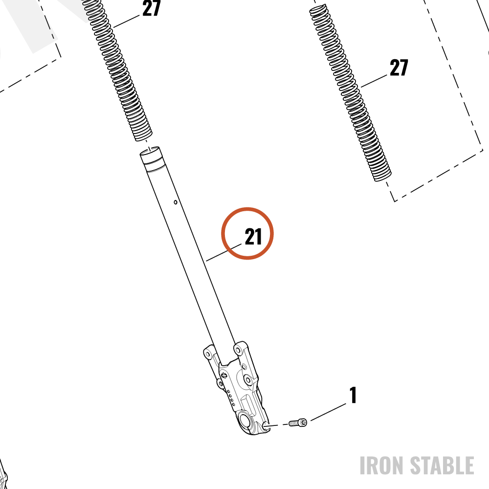 Harley-Davidson Fork Slider, Rh