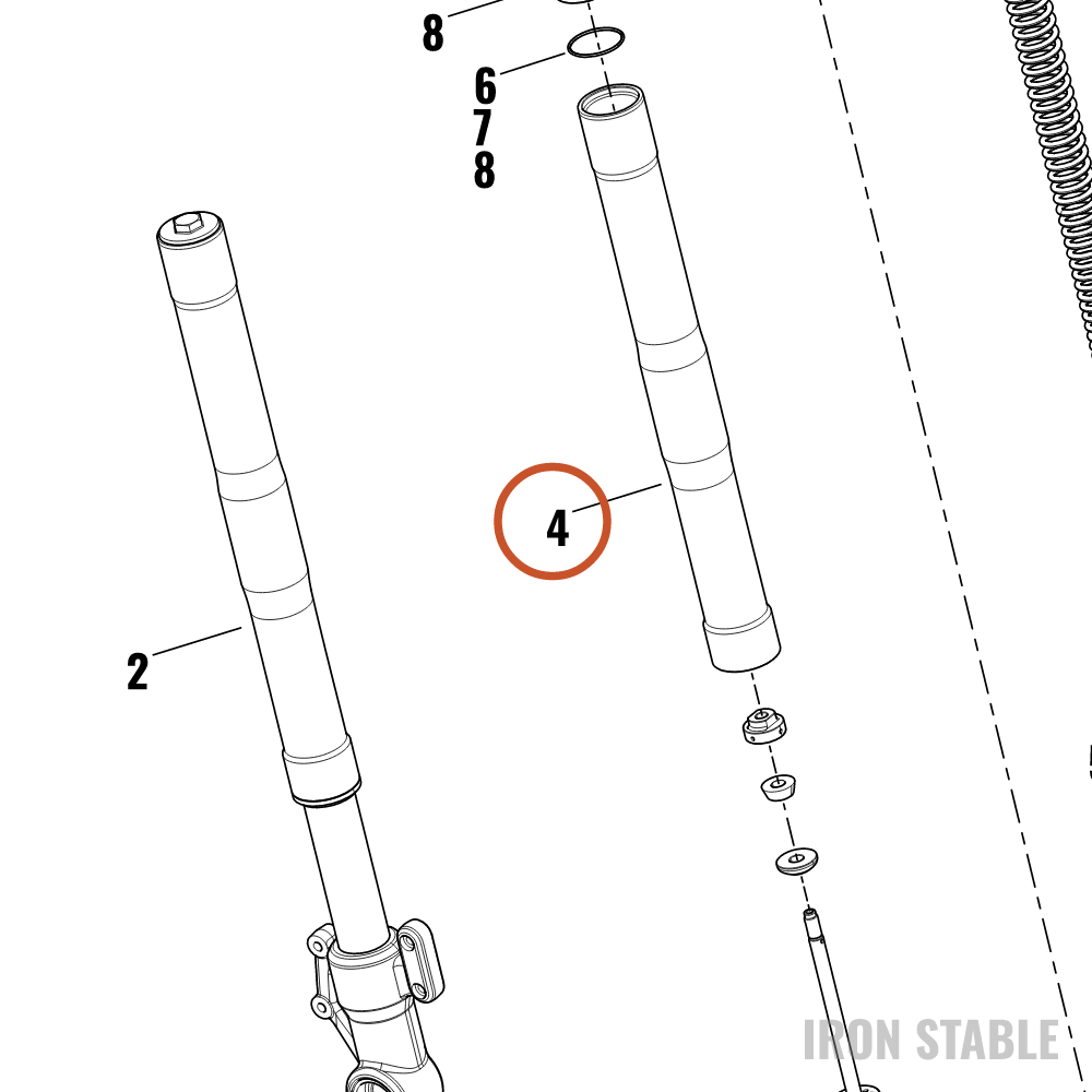 Harley-Davidson Fr Tlscp Fork Sub-Component, Otr Tu