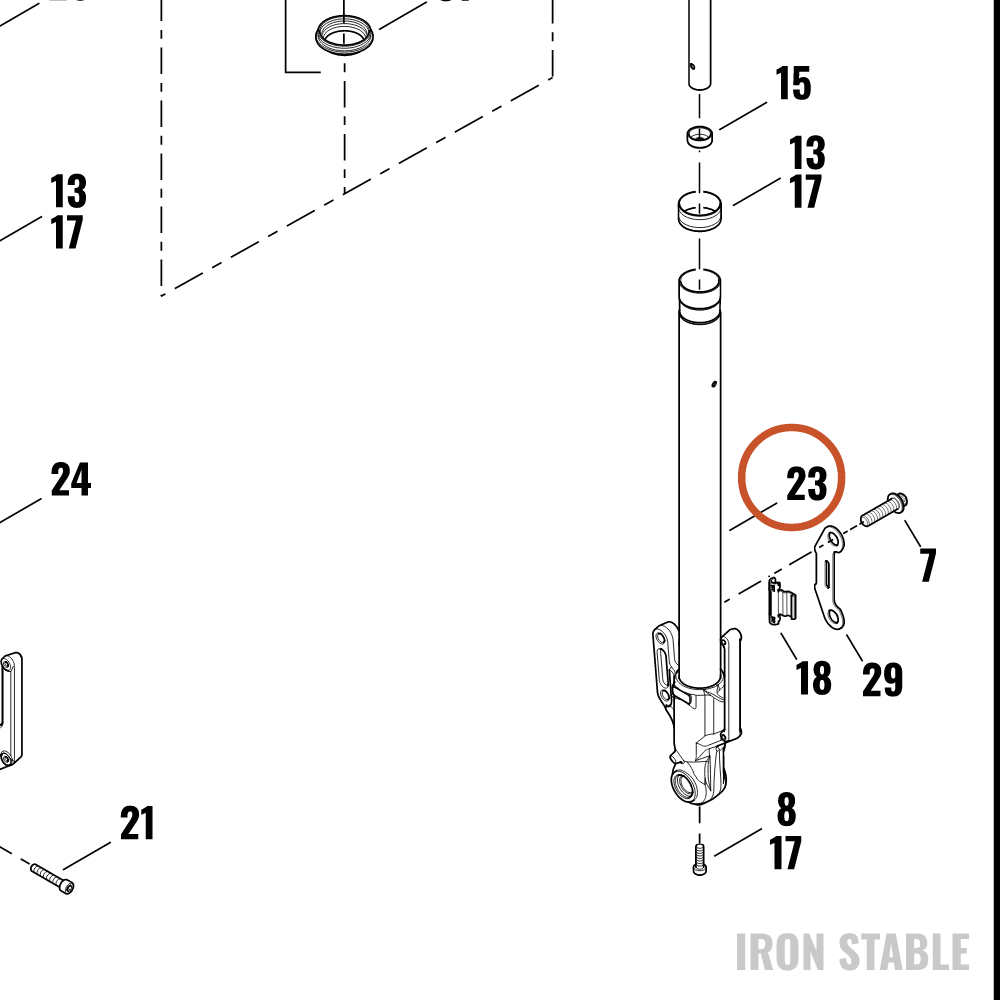 Harley-Davidson Slider, Fr Tlscp Fork, Lh