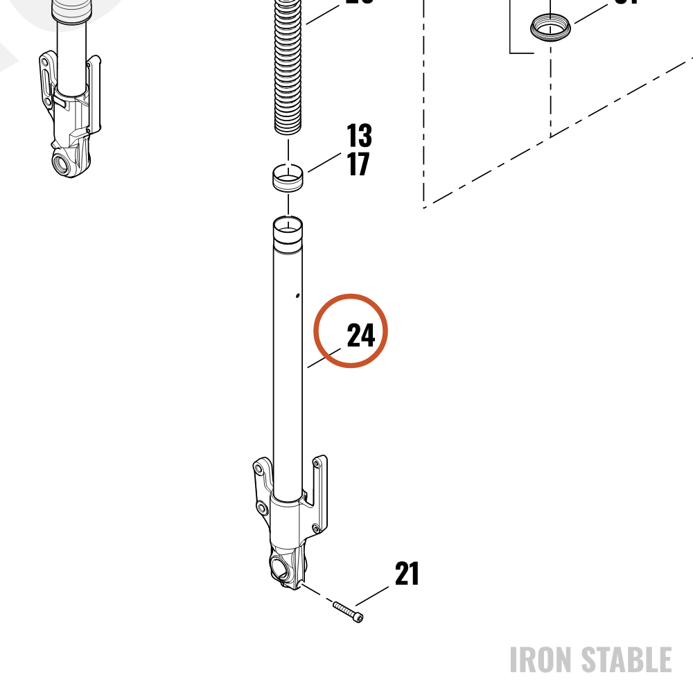 Harley-Davidson Slider, Fr Tlscp Fork, Rh