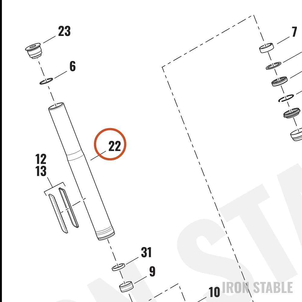 Harley-Davidson Fr Tlscp Fork Sub-Component, Otr, Tu