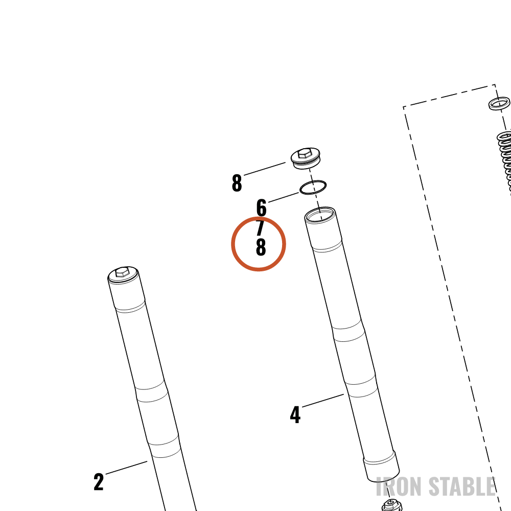 Harley-Davidson Fr Tlscp Fork Sub-Component, Rebuil