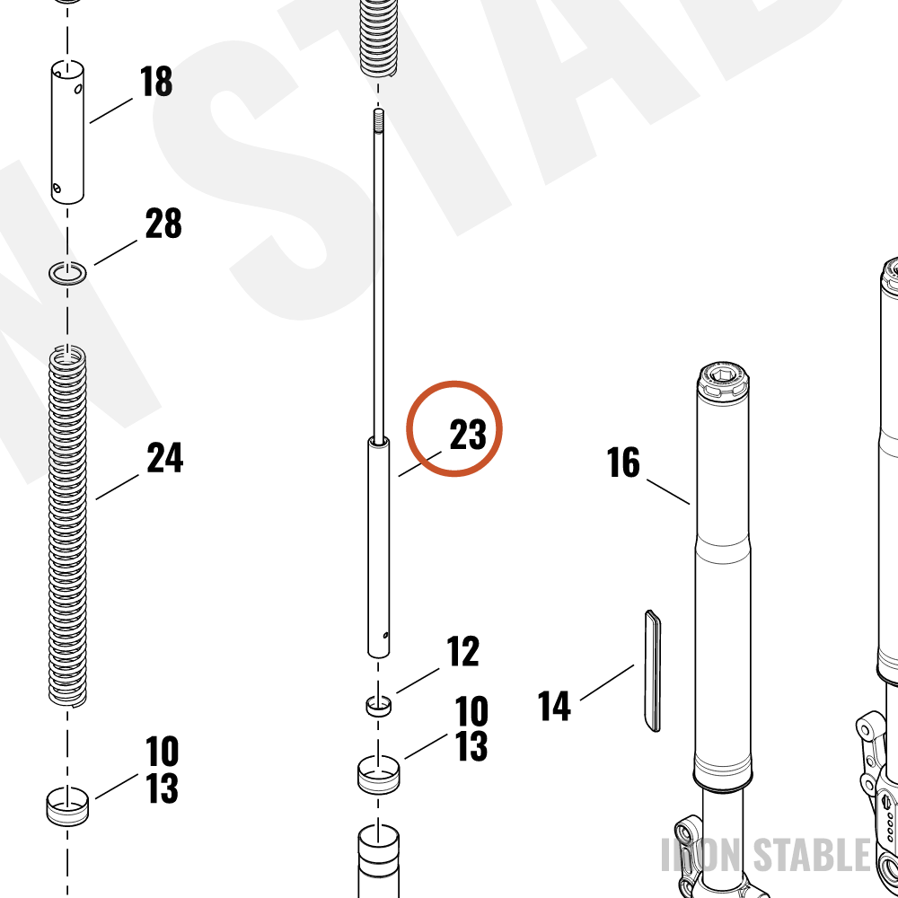 Harley-Davidson Fr Tlscp Fork Sub-Component, Damper