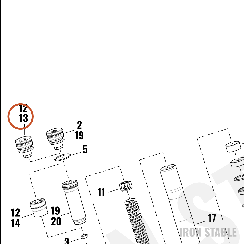 Harley-Davidson Fr Tlscp Fork Sub-Component, Fork B