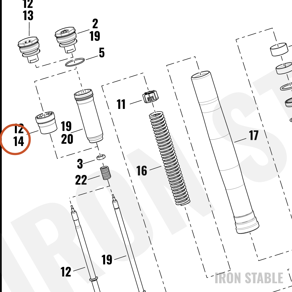Harley-Davidson Fr Tlscp Fork Sub-Component, Inner