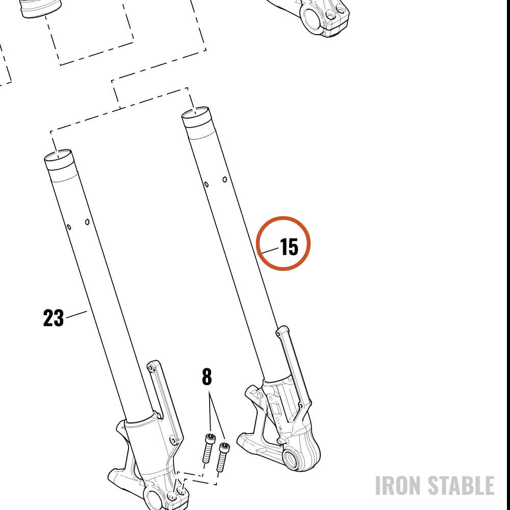 Harley-Davidson Slider, Fr Tlscp Fork, Lh, 43mm