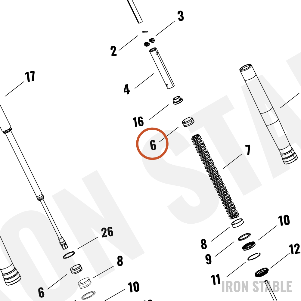 Harley-Davidson Fr Tlscp Fork Sub-Component, Slide