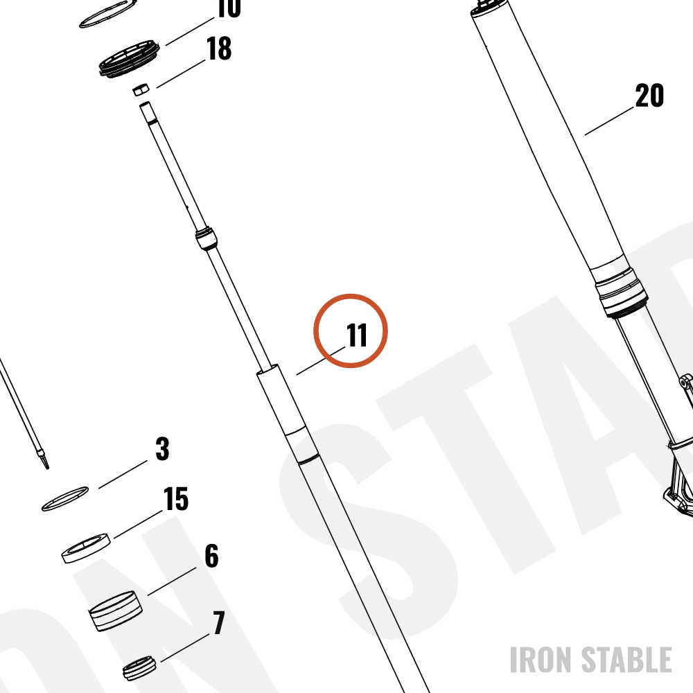 Harley-Davidson Fr Tlscp Fork Sub-Component, Lh Dam