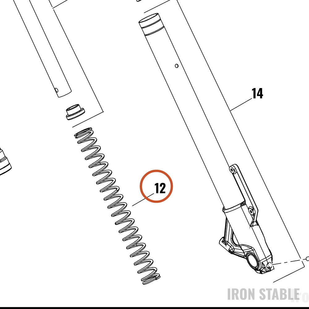 Harley-Davidson Spring, Fr Tlscp Fork, Compressi