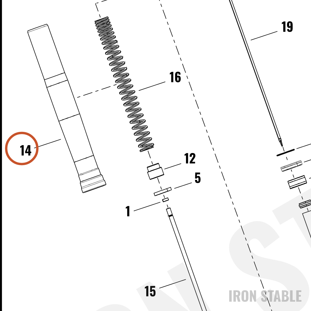 Harley-Davidson Fr Tlscp Fork Sub-Component, Outer