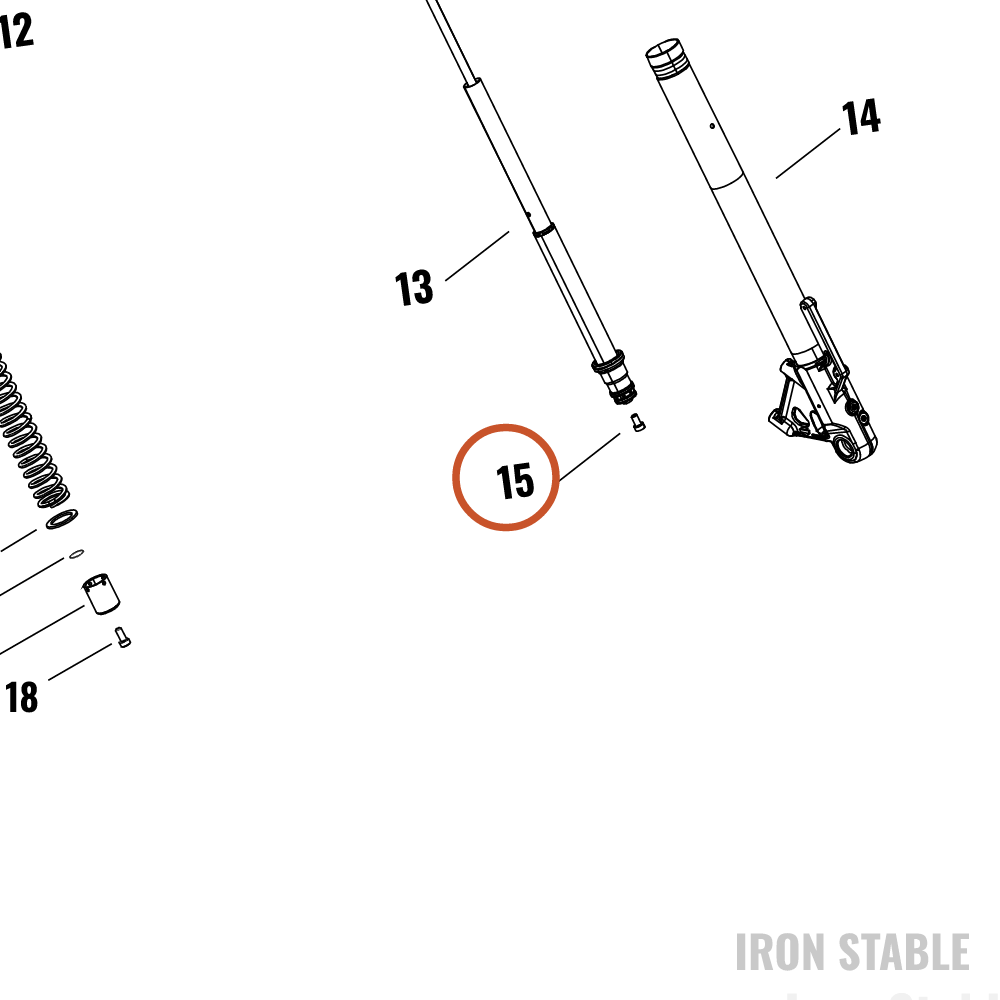 Harley-Davidson Fr Tlscp Fork Sub-Component, Hex So