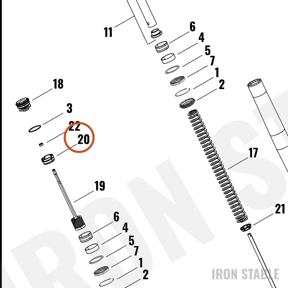 Harley-Davidson Fr Tlscp Fork Sub-Component, Inner