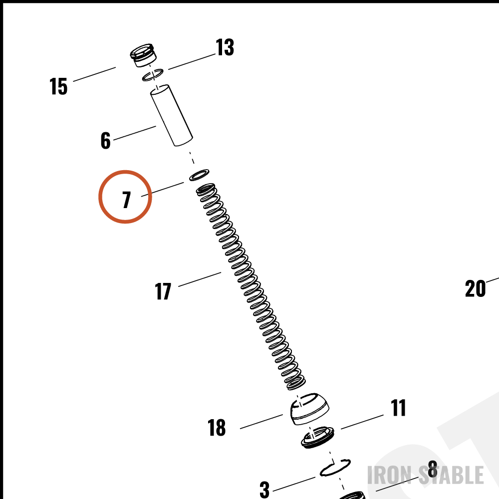 Harley-Davidson Fr Tlscp Fork Sub-Component, Spring