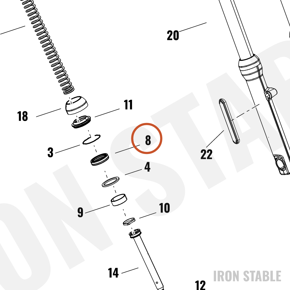Harley-Davidson Fr Tlscp Fork Sub-Component, Oil Se
