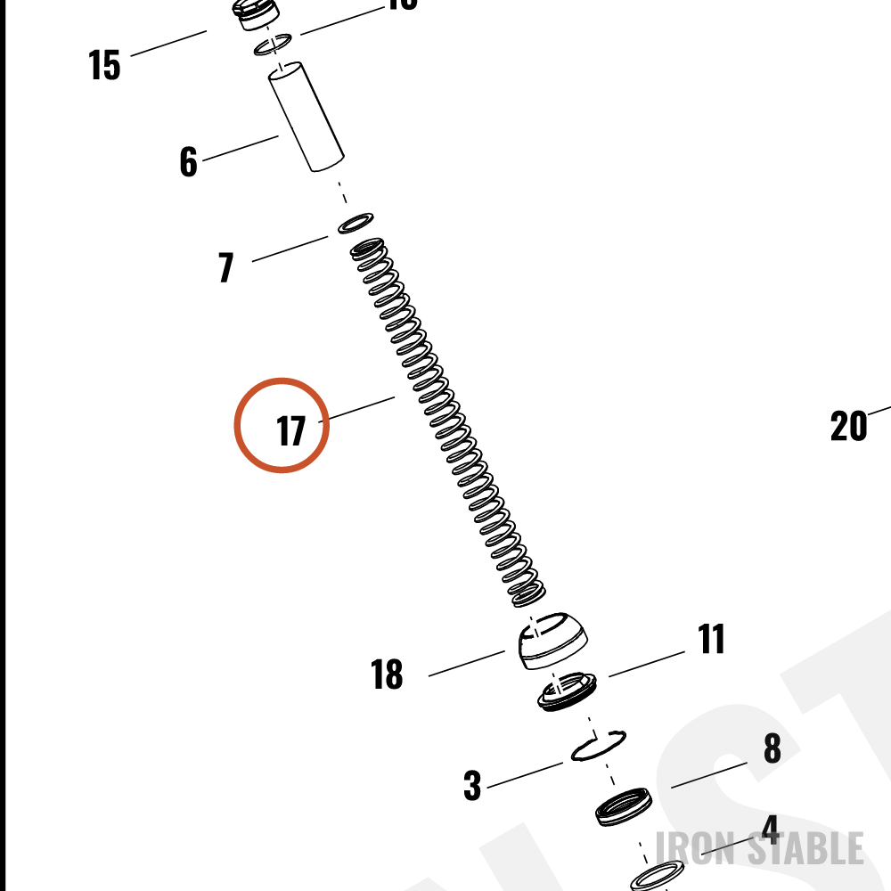 Harley-Davidson Fr Tlscp Fork Sub-Component, Spring
