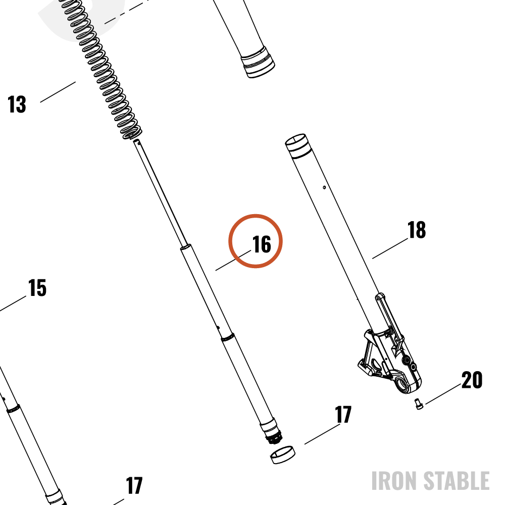 Harley-Davidson Fr Tlscp Fork Sub-Component, Damper