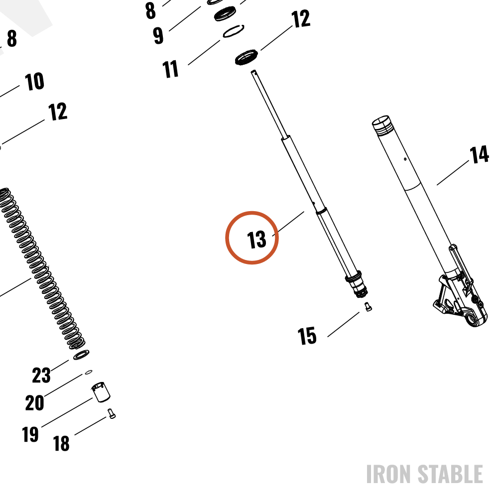 Harley-Davidson Fr Tlscp Fork Sub-Component, Damper