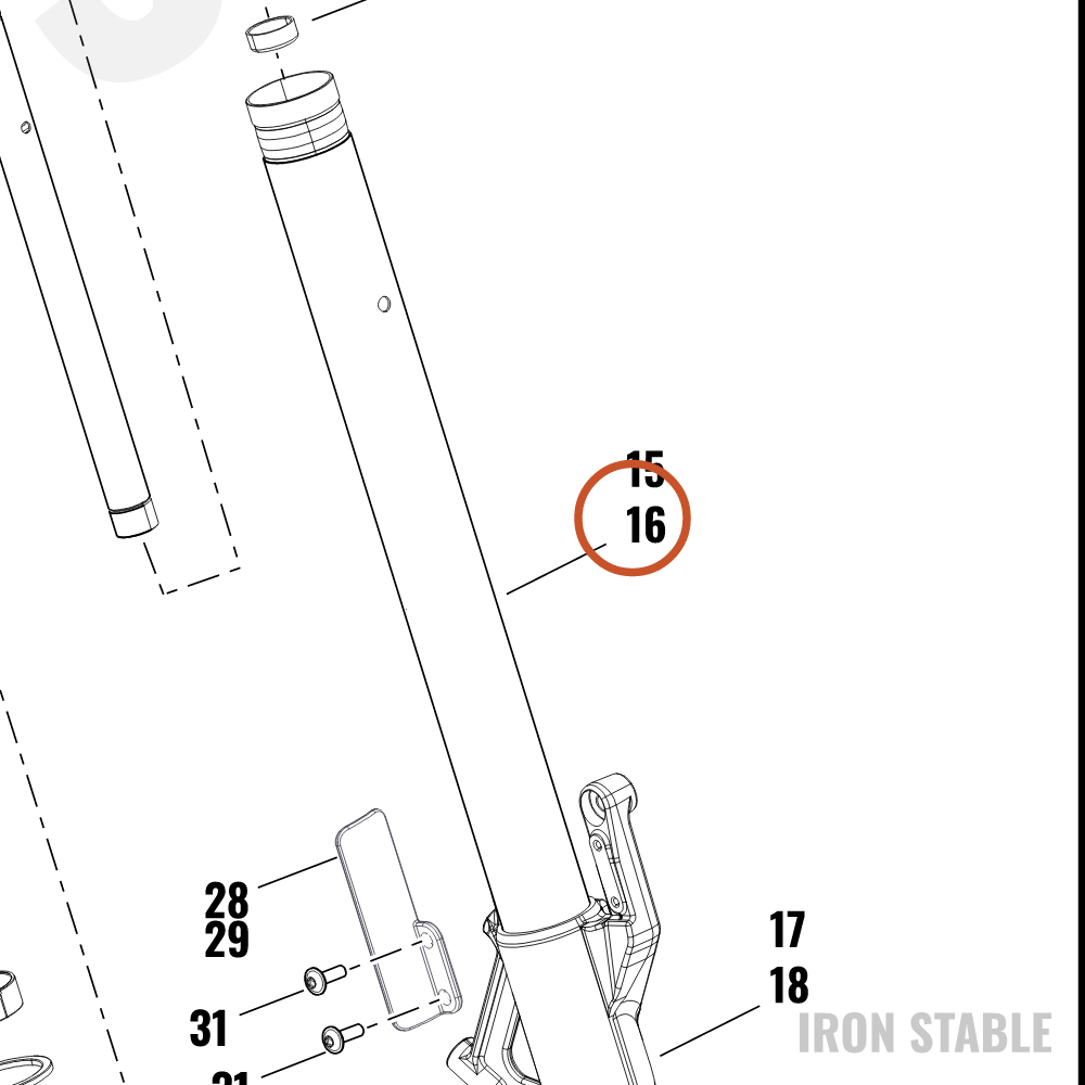 Harley-Davidson Fr Tlscp Fork Sub-Component, Rh Sli