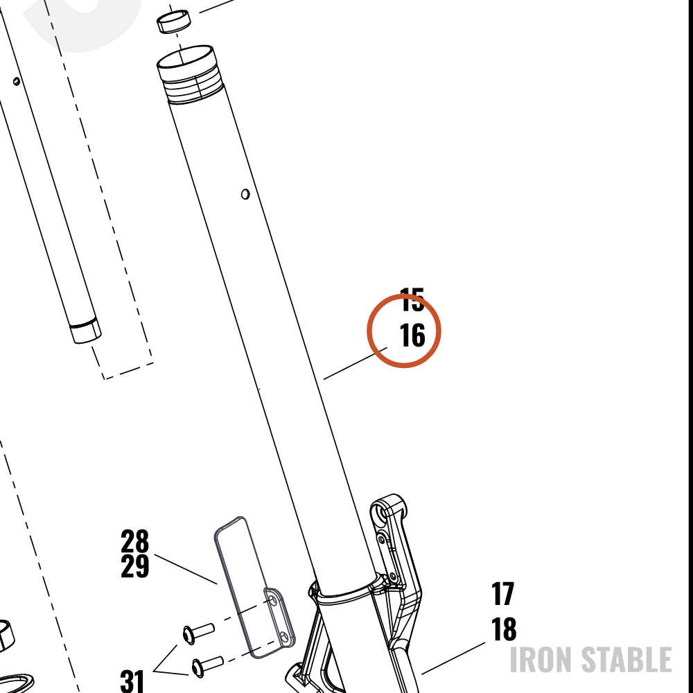 Harley-Davidson Fr Tlscp Fork Sub-Component, Rh Sli