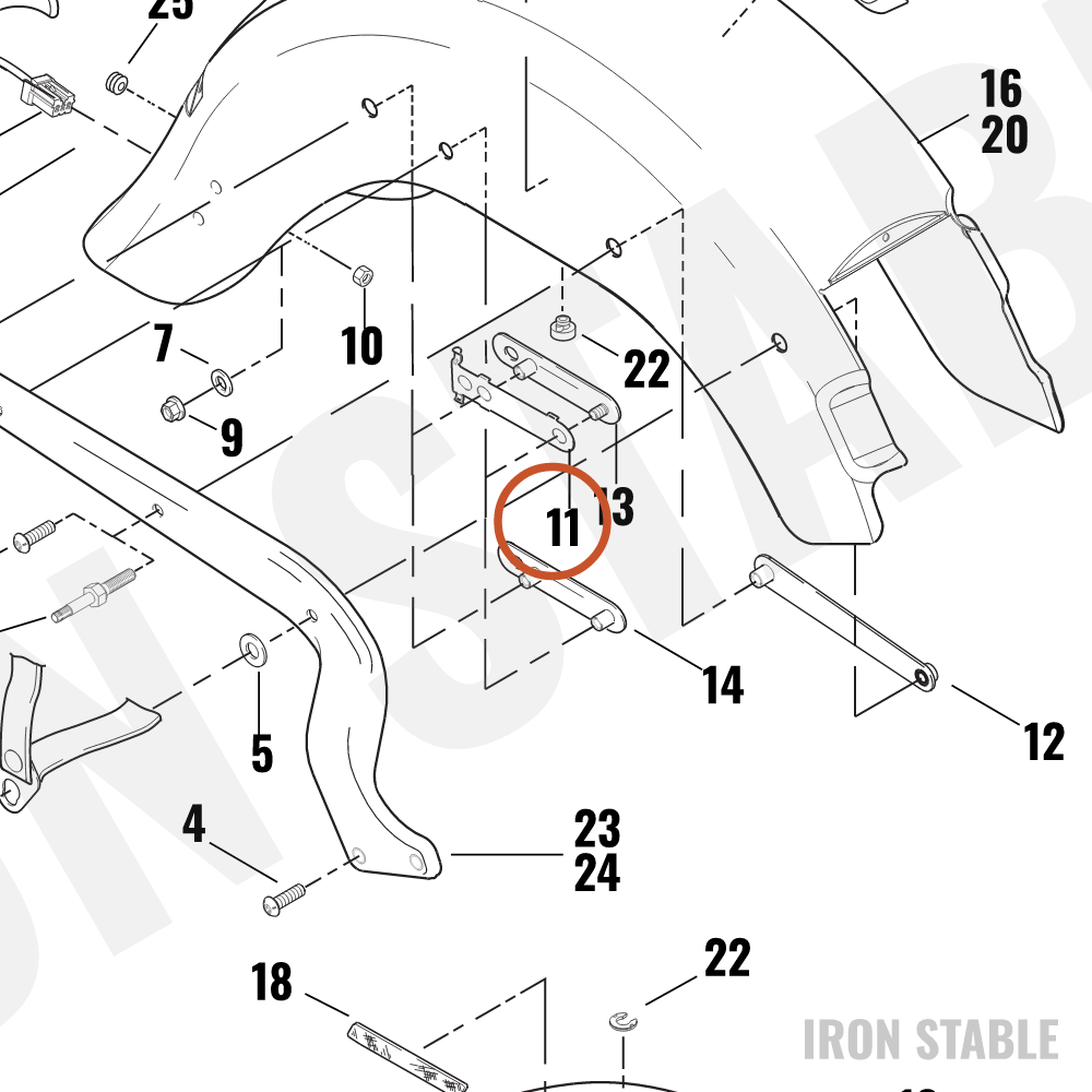 Harley-Davidson Plate, Wire Retainer