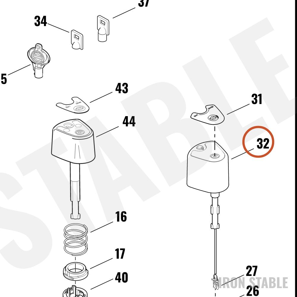 Harley-Davidson Fork Lock Ign Pwr Locks (Req K