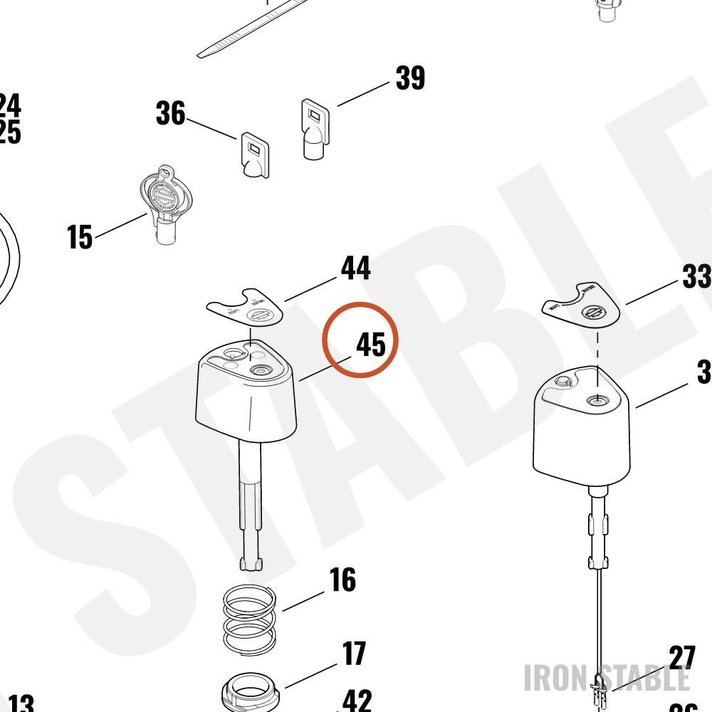 Harley-Davidson Fork Lock, Ign, Japan