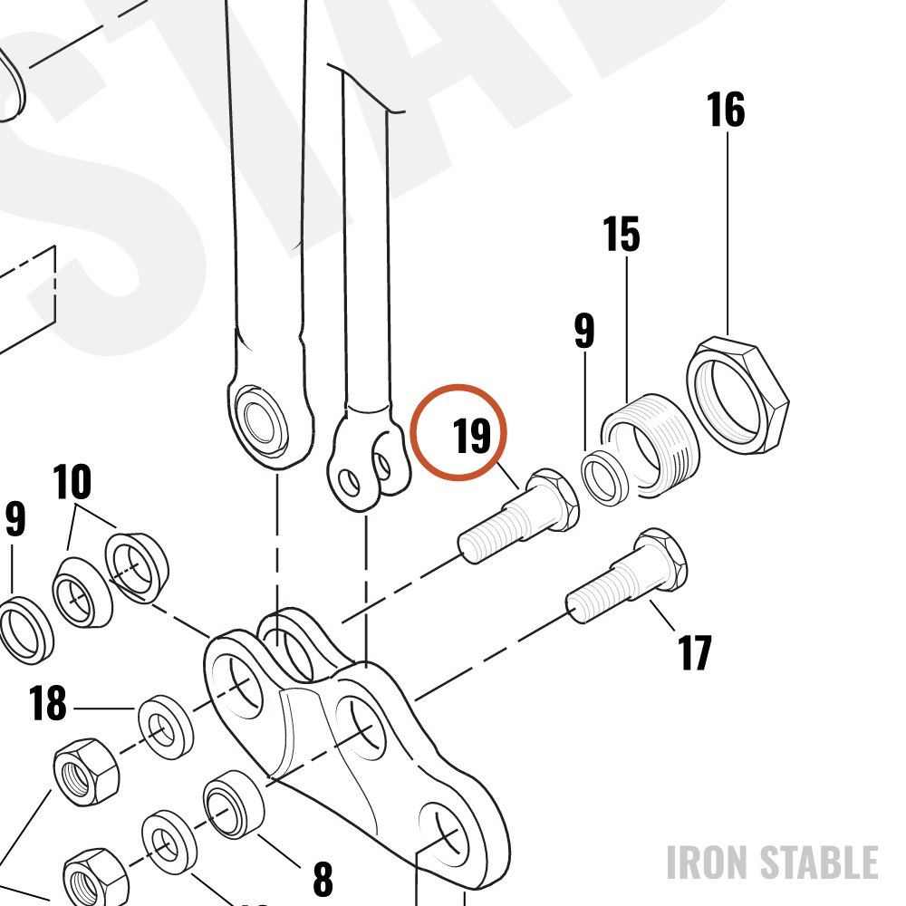 Harley-Davidson Bom Kit Rigid Pivot Stud