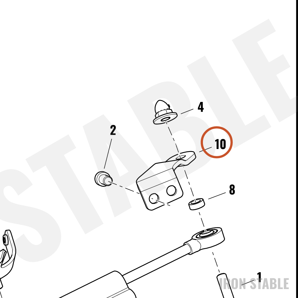 Harley-Davidson Damper, Strg, Bracket