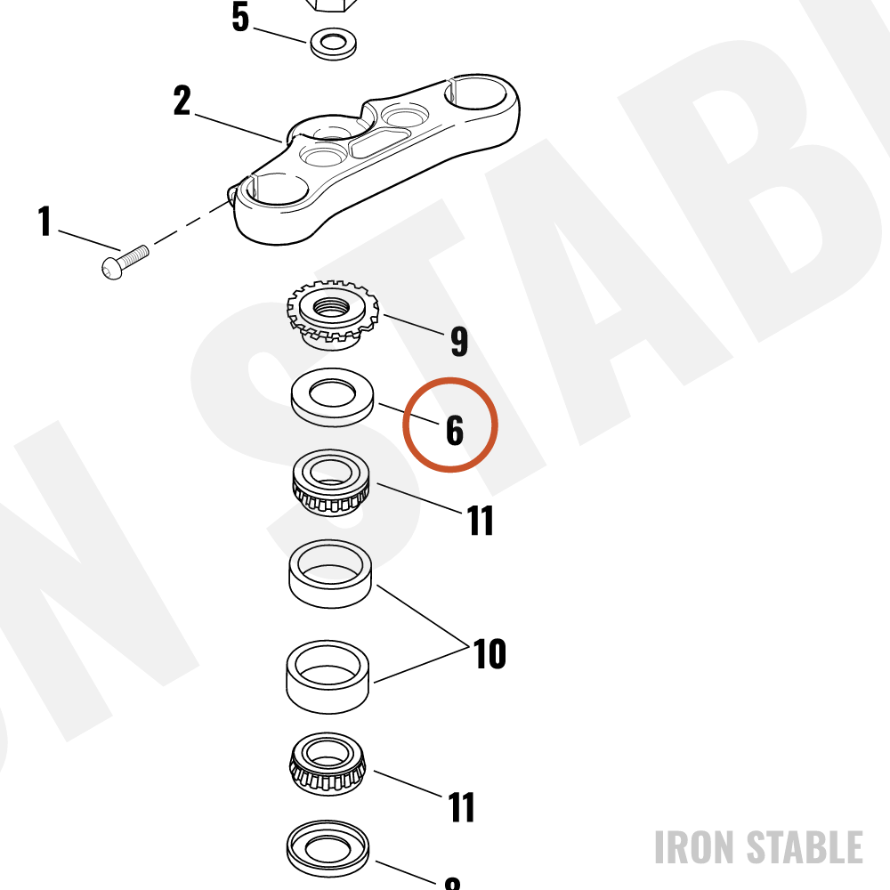 Harley-Davidson Nut, Std, Fork Stem