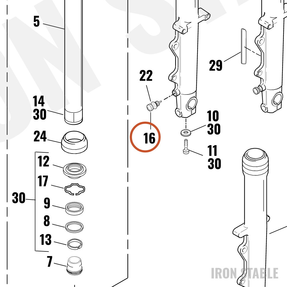 Harley-Davidson Adjuster Valve, Comp, Damper