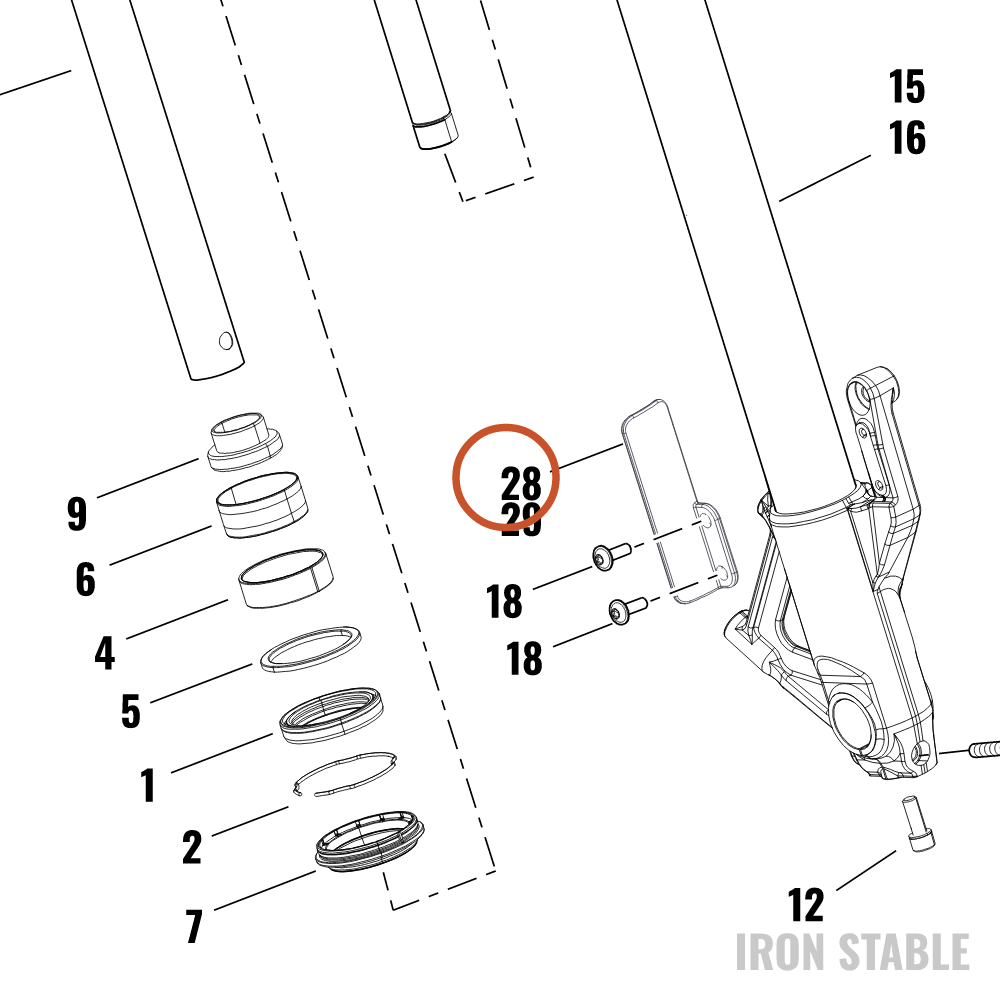 Harley-Davidson Fr Spnsn/Strg Misc Component, Cover, F