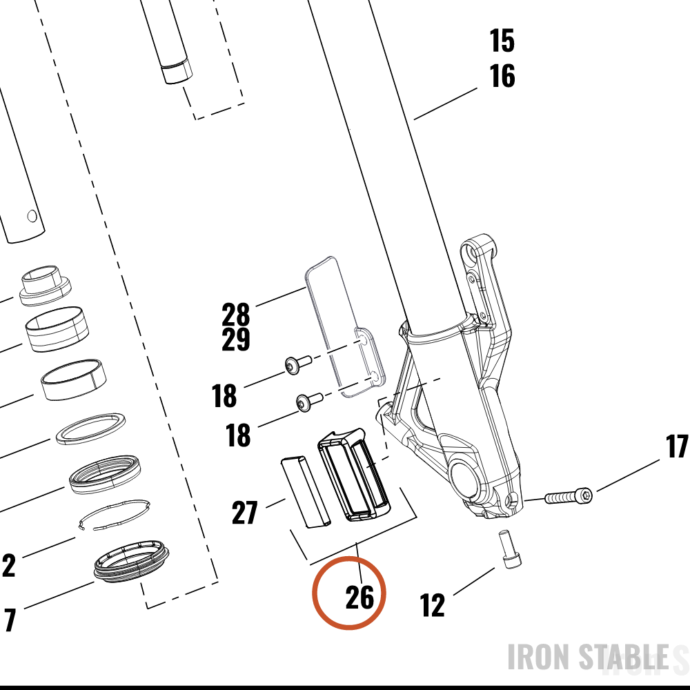 Harley-Davidson Fr Spnsn/Strg Misc Component, Refle