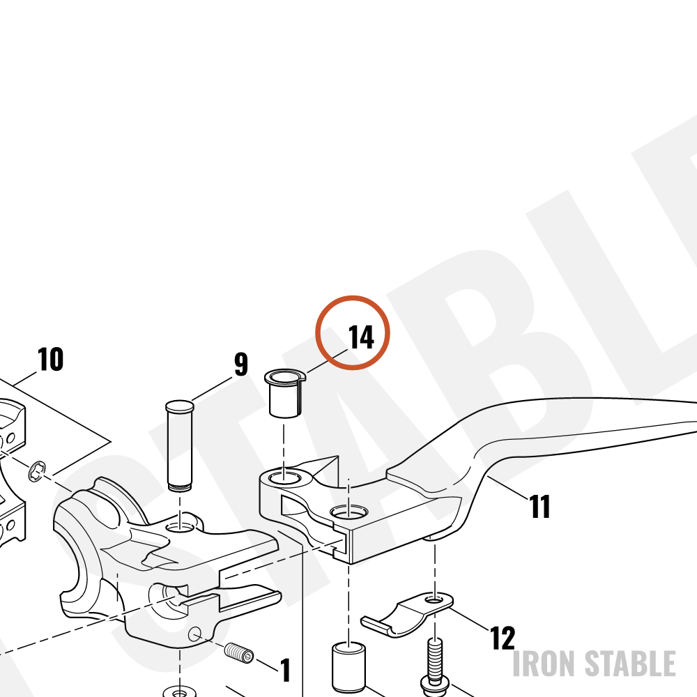 Harley-Davidson Bushing, Clutch Lever
