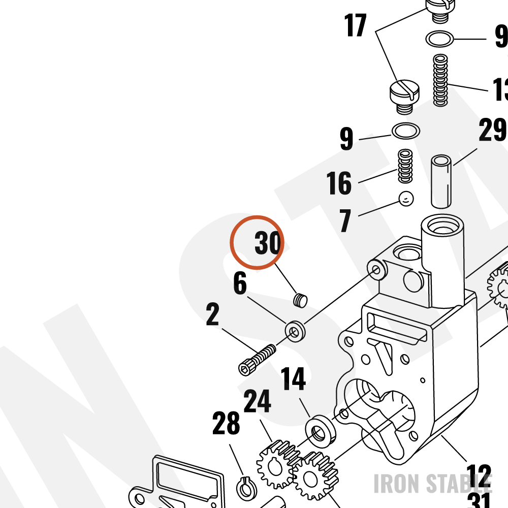 Harley-Davidson Oil Pump Assembly Sub-Component, Plug P