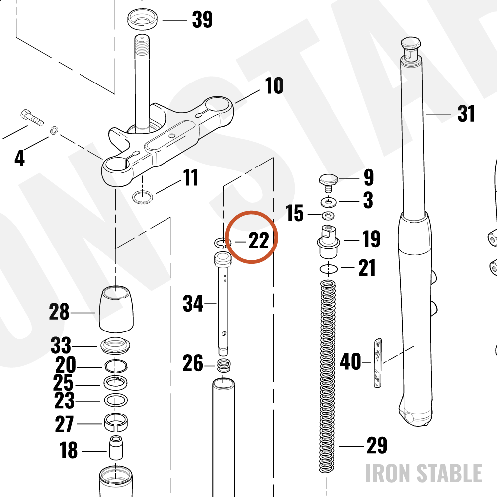 Harley-Davidson Piston Ring, Damper Tube