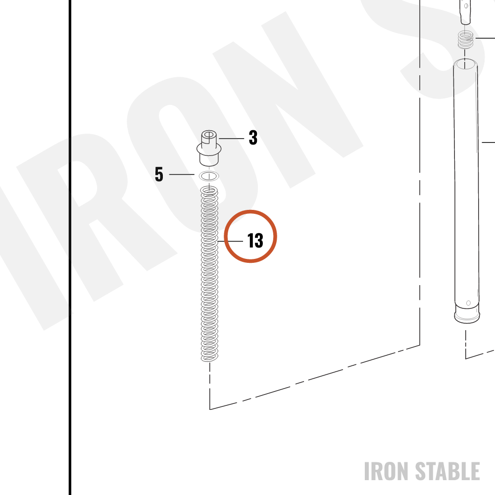 Harley-Davidson Spring, Right Fork