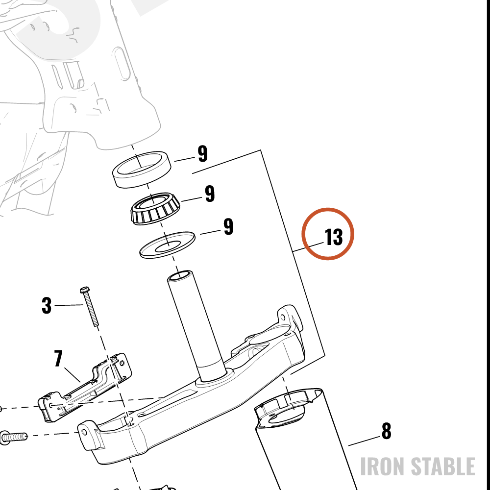 Harley-Davidson Bracket Assembly, Lower Fork