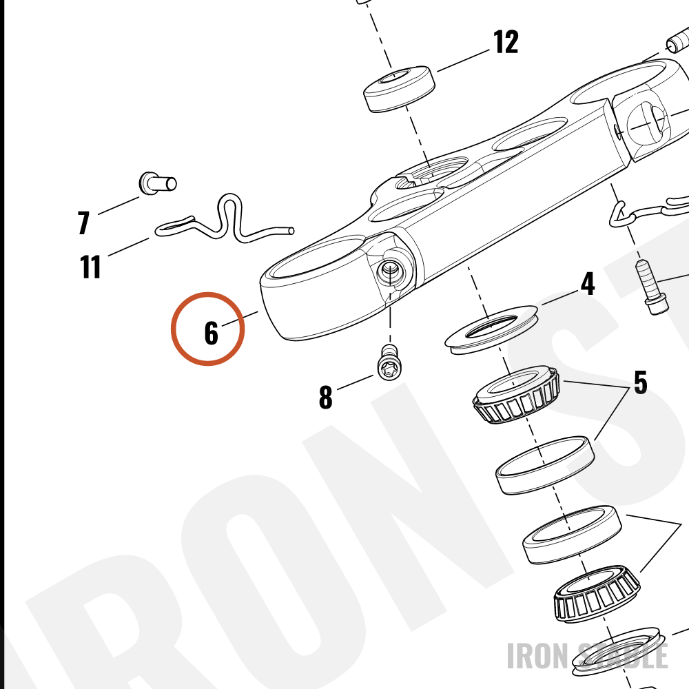Harley-Davidson Clamp, Upr Tpl, Black